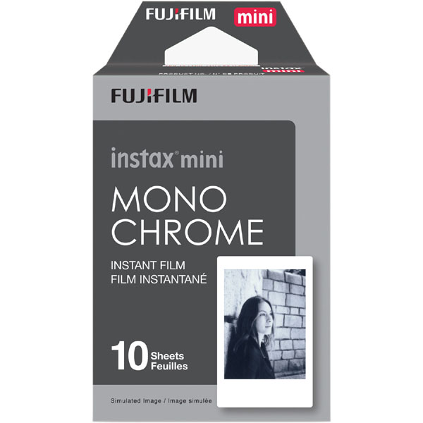 Fujifilm instax mini monochrome instant film  -  10 sheets