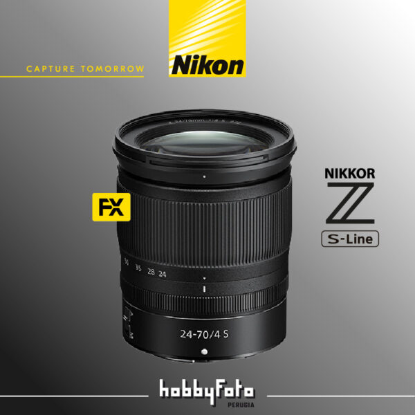 NIKKOR Z 24-70mm f/4 S Nikon | Garanzia Ufficiale Nital 4 Anni