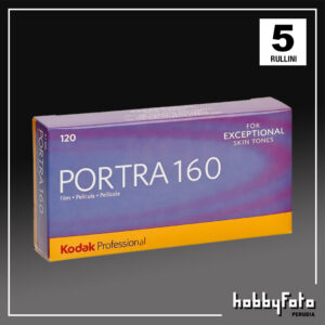 PORTRA 160 120 (x5 pack) | Kodak Professional | Pellicola negativa a colori