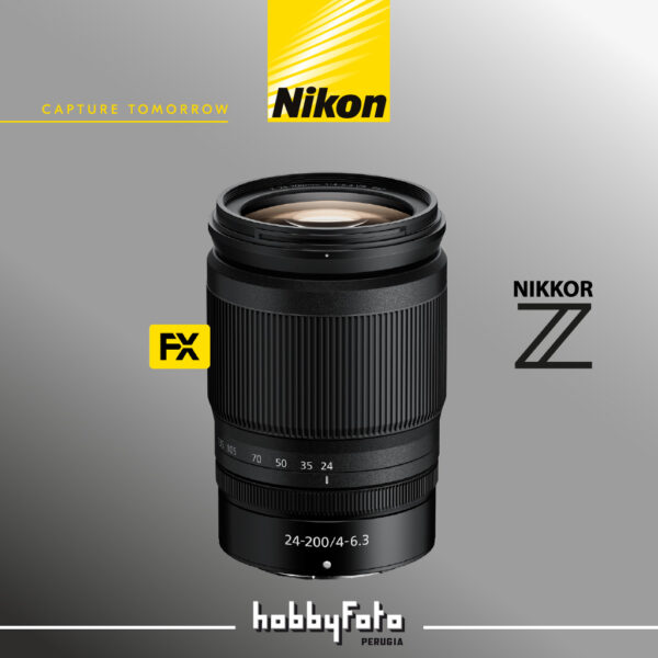 Nikkor Z 24-200mm f/4-6.3 VR Nikon | Garanzia Ufficiale Nital 4 anni