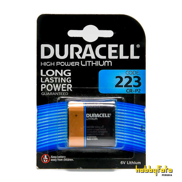 Batteria al litio CR-P2 223 6V DURACELL - Hobbyfoto