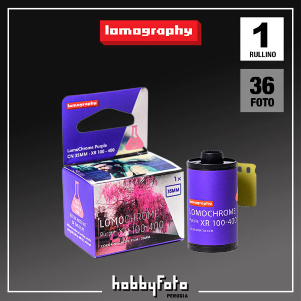 LomoChrome Purple 35mm ISO 100-400 36pose (formula 2019) Lomography