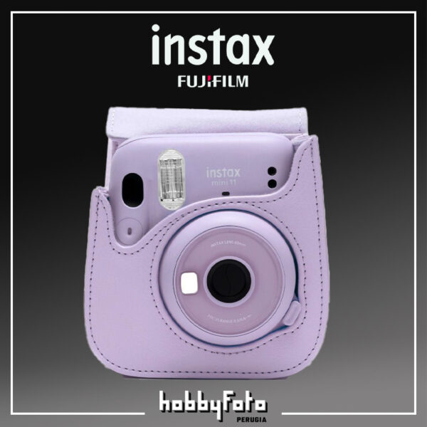 Custodia per Instax Mini 11 Lilac Purple con cinghia regolabile | FUJIFILM - immagine 2