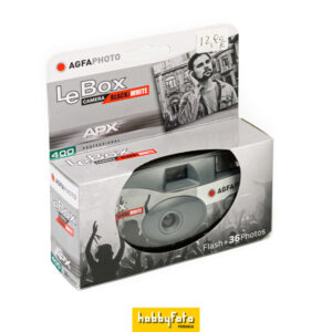 AgfaPhoto LeBox Fotocamera Bianco e Nero monouso (APX 400)