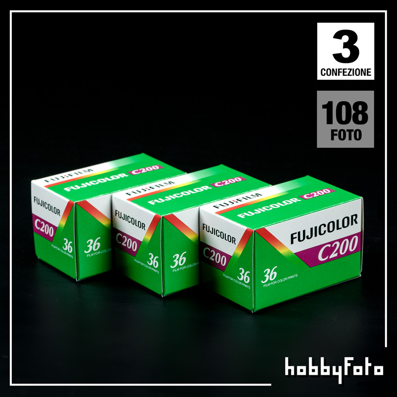 Fujifilm Fujicolor C 200 135-36 Pellicola negativo colori 