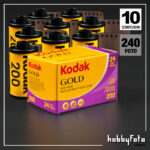 KODAK GOLD 200 Pellicola negativo a colori 135-24 (10x)