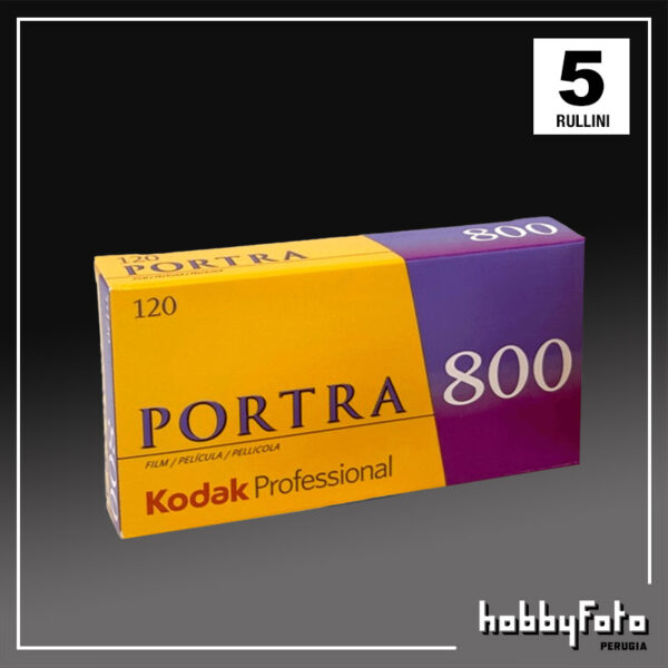 PORTRA 800 120 (x5 pack) | Kodak Professional | Pellicola negativa a colori