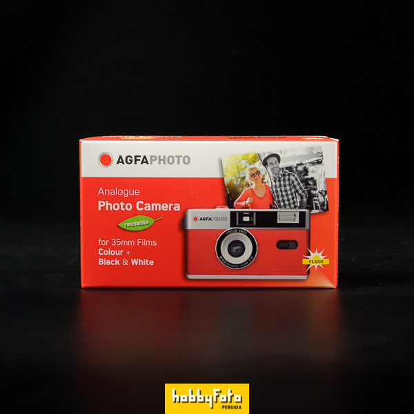 AgfaPhoto AGFA Agfaphoto Fotocamera riutilizzabile analogica a pellicola con Flash colore 