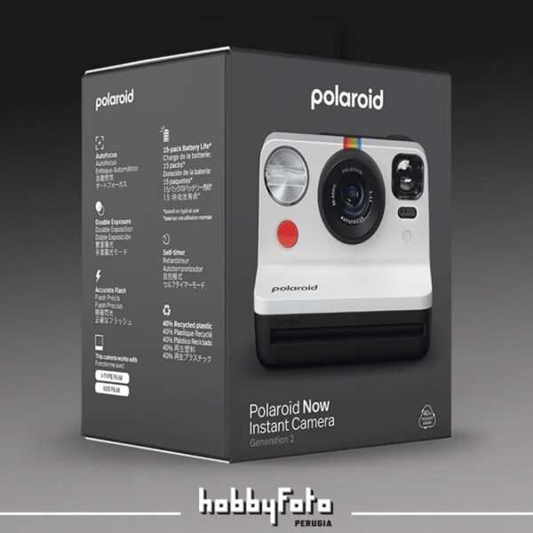 Polaroid Now Black & White "Panda", 2ª generazione | Fotocamera istantanea - immagine 2