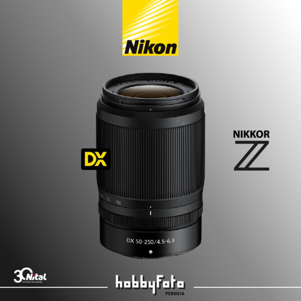 NIKKOR Z DX 50-250mm f/4.5-6.3 VR | Garanzia Ufficiale Nital 4 Anni