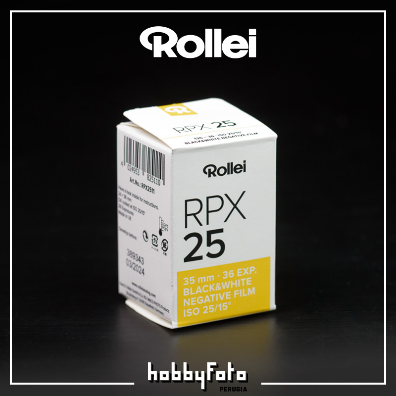 Pellicola negativo bianco e nero Scad Agosto 2018 Rollei RPX 25 135-36 