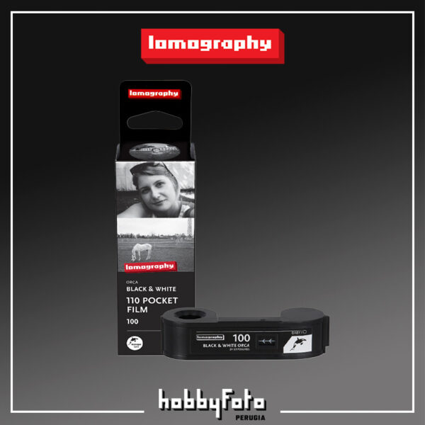 Lomography B&W Orca 100 ISO Baby | pellicola negativa bianco e nero formato 110