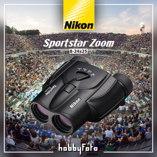 Binocolo Nikon Sportstar Zoom 8-24x25 - Garanzia Nital 10 anni