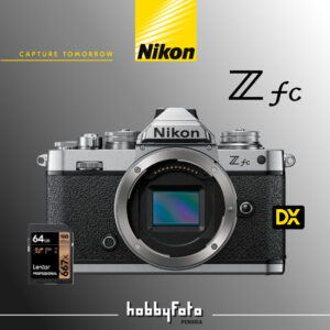 Nikon Z fc silver Body + SD 64GB 667 Pro Lexar | Garanzia ufficiale Nital 4 anni