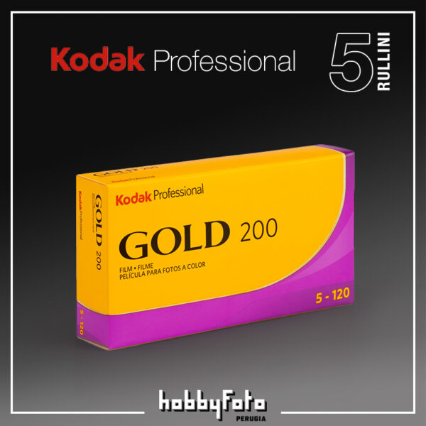 GOLD 200 120 (5x Pro-Pack) Kodak Professional | Pellicola negativa a colori