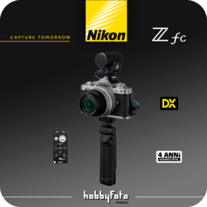 Nikon Z fc Vlogger | Kit Z fc + DX 16-50 VR SL + Small Rig + Sennheiser Mic + ML-L7 + SD 64GB 667 Pro