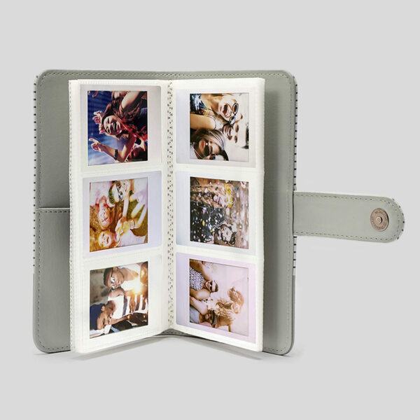 Instax Mini Foto Album a Strisce Smoky White - immagine 2