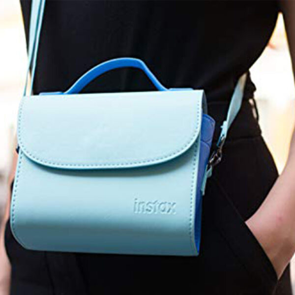 Fujifilm Borsa per fotocamera instax mini 9, Ice Blue (Celeste) - immagine 6