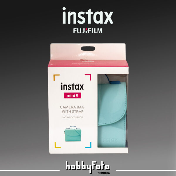 Fujifilm Borsa per fotocamera instax mini 9, Ice Blue (Celeste) - immagine 3