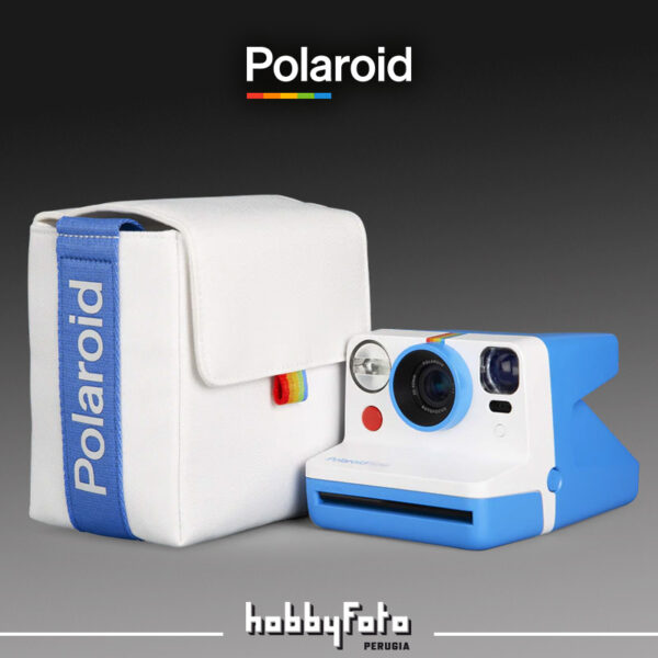 Polaroid Now Blu con borsa abbinata
