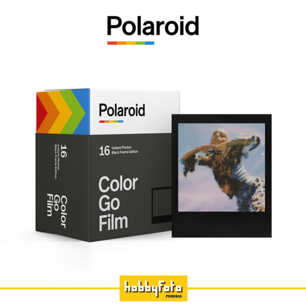 Polaroid color go film black frame