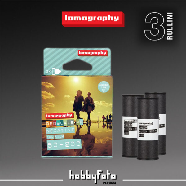 Lomography Redscale XR 120 ISO 50–200 (3 rullini)