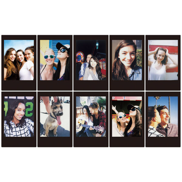 Fujifilm instax mini BLACK FRAME instant film - 10 sheets - immagine 2
