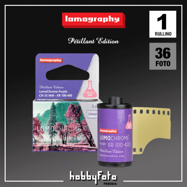 LomoChrome Purple 35mm ISO 100-400 36pose (Formula 2021 | Pétillant Edition) Lomography