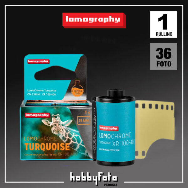 LomoChrome Turquoise 35mm ISO 100-400 36pose | Pellicola Lomography