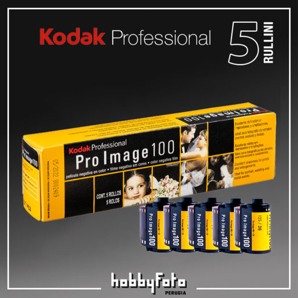Kodak Pro Image 100 135-36 Professional | Pellicola negativa a colori (5 rullini)