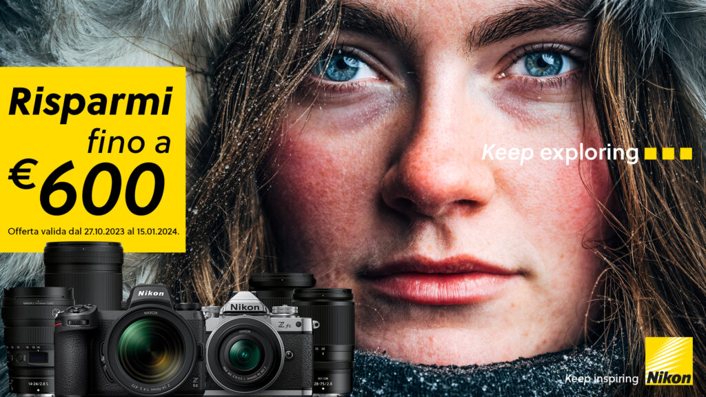 Sconto in cassa NIKON, risparmi fino a 600€