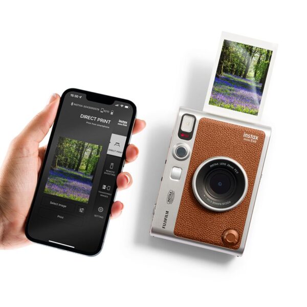 Instax Mini Evo - Fotocamera istantanea ibrida (Brown) | Fujifilm - immagine 4