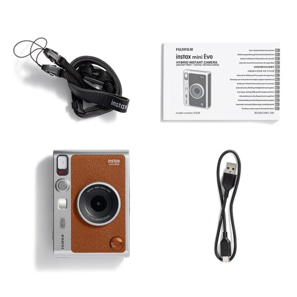 Instax Mini Evo - Fotocamera istantanea ibrida (Brown) | Fujifilm - immagine 6