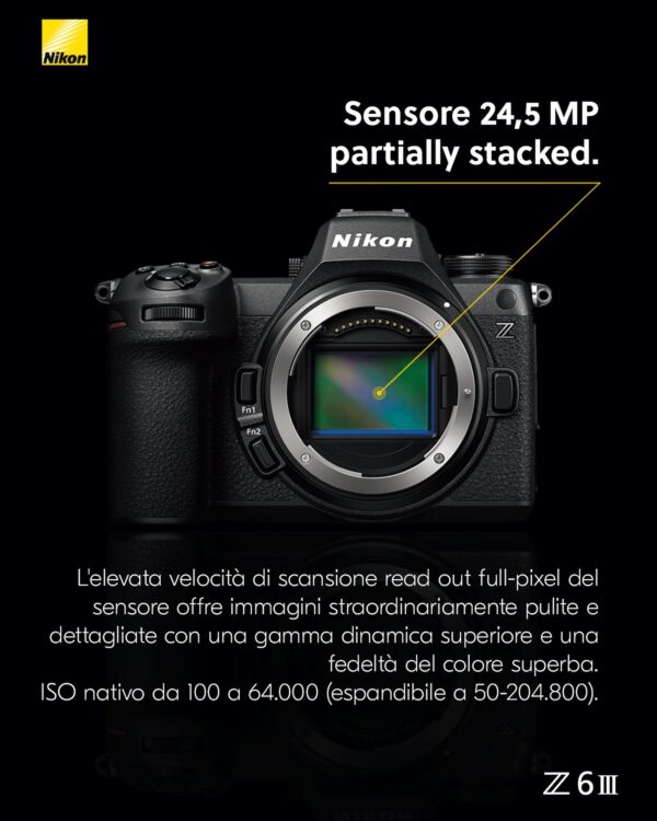 Nikon Z6 III + Z 24-200 f/4-6.3 + SDXC 128GB | Garanzia Nital 4 anni - immagine 5