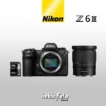 Nikon Z6 III + Z 24-70 f/4 S + SDXC 128GB | Garanzia Nital 4 anni