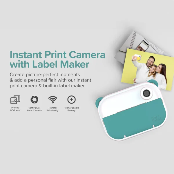 myFirst Camera Insta Wi (Verde acqua/Teal) Fotocamera per bambini istantanea - immagine 12