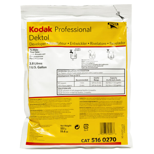 Kodak Professional Dektol Sviluppo Carta in Polvere (3,8 litri)