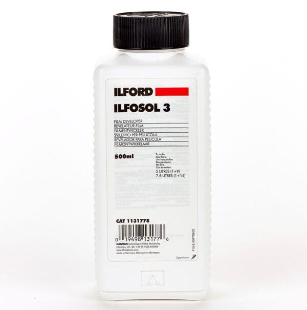 Ilford Ilfosol 3 Sviluppo Pellicola Bianco e Nero (500 ml)