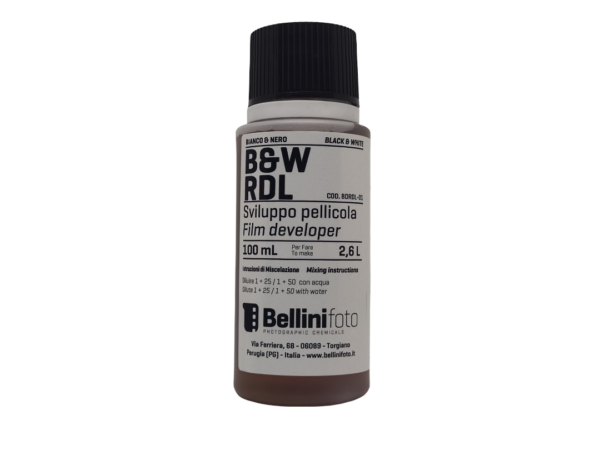 RDL sviluppo pellicola negativa B/N (100ml) Bellini Foto
