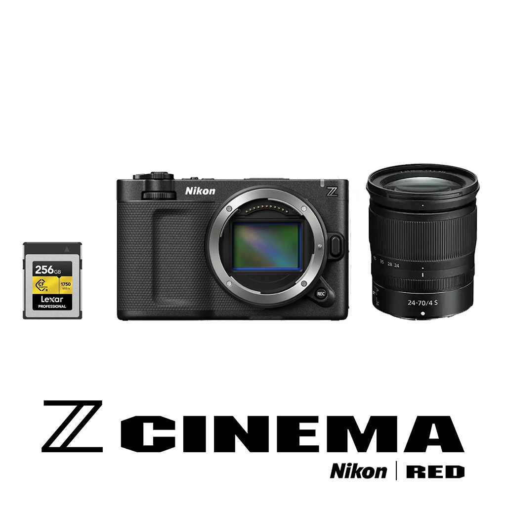 Nikon ZR CINEMA Camera + Nikkor Z 24-70 f/4 S + 256GB CFexpress Gold | Garanzia ufficiale Nital - Hobbyfoto